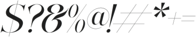 Relatta Saidnolia Serif Italic otf (400) Font OTHER CHARS