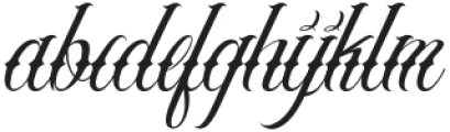 Relentless Regular otf (400) Font LOWERCASE