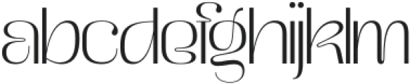 Relgand Thin otf (100) Font LOWERCASE