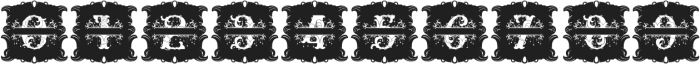 Relic Forest Island 3 monogram-10 Regular otf (400) Font OTHER CHARS