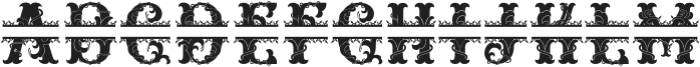 Relic Forest Island 3 monogram-11 Regular otf (400) Font UPPERCASE