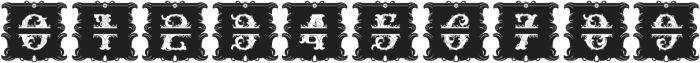 Relic Forest Island 3 monogram-2 Regular otf (400) Font OTHER CHARS