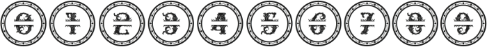 Relic Forest Island 3 monogram-3 Regular otf (400) Font OTHER CHARS