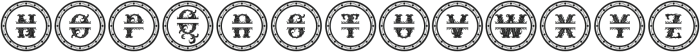 Relic Forest Island 3 monogram-3 Regular otf (400) Font LOWERCASE