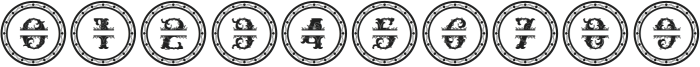 Relic Forest Island 3 monogram-4 Regular otf (400) Font OTHER CHARS