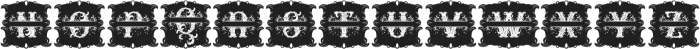 Relic Forest Island 3 monogram-9 Regular otf (400) Font LOWERCASE