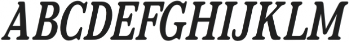 Relica Medium Condensed Italic otf (500) Font UPPERCASE