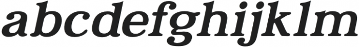 Relica Medium Italic otf (500) Font LOWERCASE