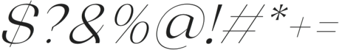 Relicta Light Italic otf (300) Font OTHER CHARS