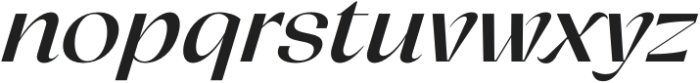 Relicta Medium Italic otf (500) Font LOWERCASE