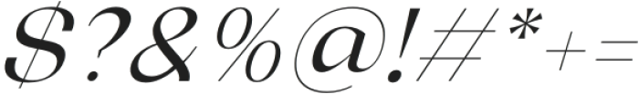 Relicta Regular Italic otf (400) Font OTHER CHARS