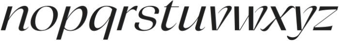 Relicta Regular Italic otf (400) Font LOWERCASE