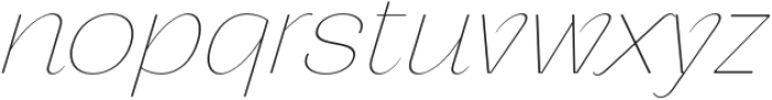 Relicta Thin Italic otf (100) Font LOWERCASE