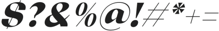 Relicta Ultrabold Italic otf (700) Font OTHER CHARS