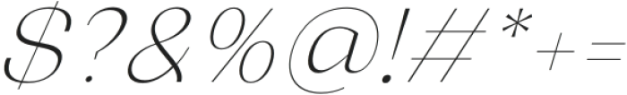 Relicta Ultralight Italic otf (300) Font OTHER CHARS