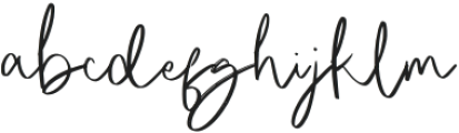 Relieved Signature Regular otf (400) Font LOWERCASE