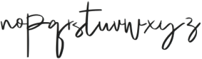 Relieved Signature Regular otf (400) Font LOWERCASE