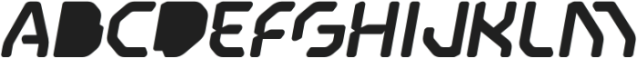 Relif Regular Fill Oblique otf (400) Font UPPERCASE