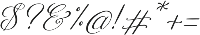 Rellydon Italic otf (400) Font OTHER CHARS