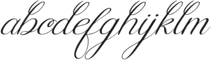 Rellydon Italic otf (400) Font LOWERCASE