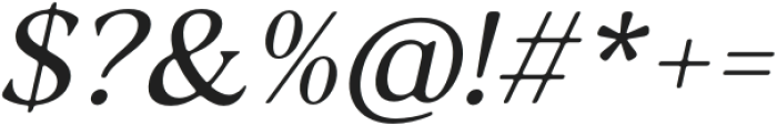 Reloka Italic otf (400) Font OTHER CHARS