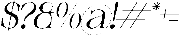 Relooyd Italic otf (400) Font OTHER CHARS