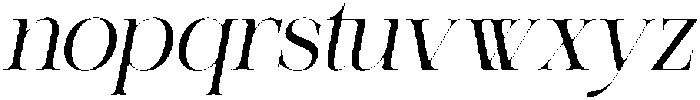 Relooyd Italic otf (400) Font LOWERCASE