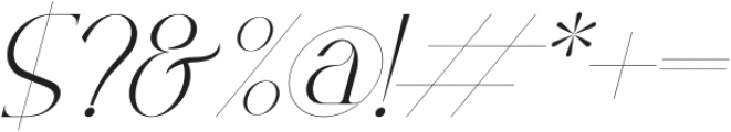 Relyagih Italic otf (400) Font OTHER CHARS