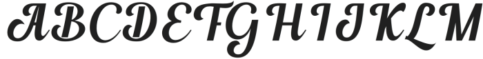 Relycha Regular otf (400) Font UPPERCASE
