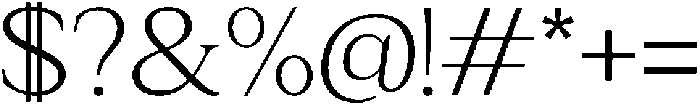 Relyne Extra Light otf (200) Font OTHER CHARS