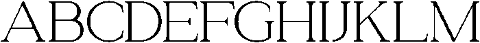 Relyne Extra Light otf (200) Font UPPERCASE