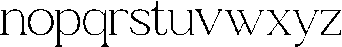 Relyne Extra Light otf (200) Font LOWERCASE