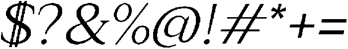 Relyne Light Oblique otf (300) Font OTHER CHARS