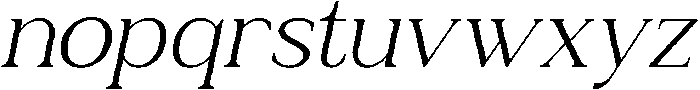 Relyne Light Oblique otf (300) Font LOWERCASE