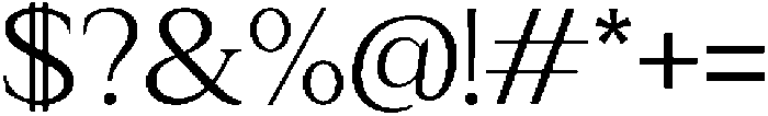 Relyne Light otf (300) Font OTHER CHARS