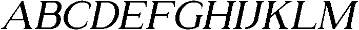 Relyne Medium Oblique otf (500) Font UPPERCASE