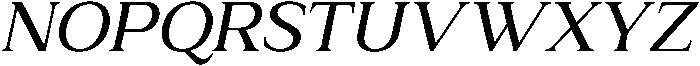 Relyne Medium Oblique otf (500) Font UPPERCASE