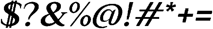 Relyne Semi Bold Oblique otf (600) Font OTHER CHARS