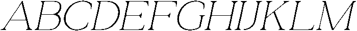 Relyne Thin Oblique otf (100) Font UPPERCASE
