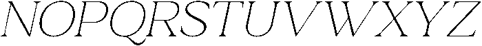 Relyne Thin Oblique otf (100) Font UPPERCASE