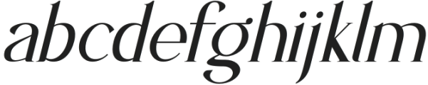 Relythe Italic otf (400) Font LOWERCASE