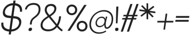 Remark Light_Italic otf (300) Font OTHER CHARS