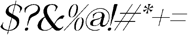 Remindia Italic otf (400) Font OTHER CHARS
