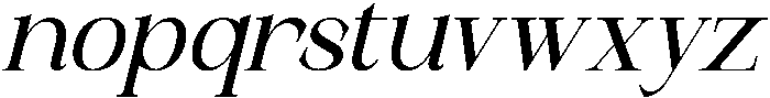 Remindia Italic otf (400) Font LOWERCASE