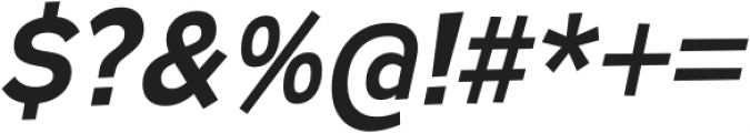Remissis SemiBold Italic otf (600) Font OTHER CHARS