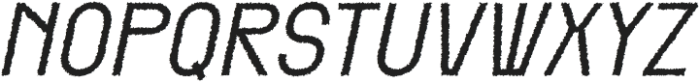 Remond Rough Italic otf (400) Font UPPERCASE