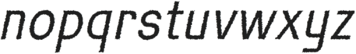 Remond Rough Italic otf (400) Font LOWERCASE