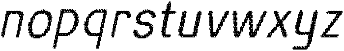 Remond Rounded Disco Italic otf (400) Font LOWERCASE