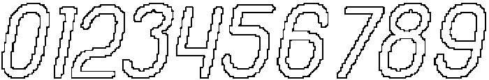Remond Rounded Pixel Outline otf (400) Font OTHER CHARS