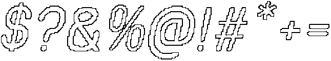 Remond Rounded Pixel Outline otf (400) Font OTHER CHARS